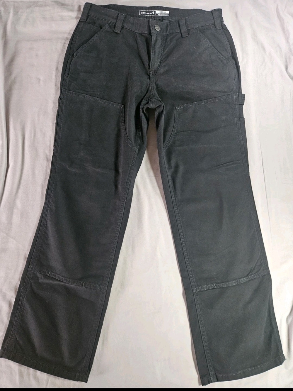 Carhartt Womenās Black Utility Work Pants In Size 8 Short